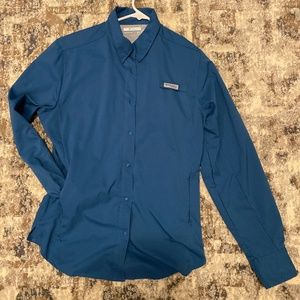 Columbia PFG Tamiami snap button long sleeve shirt Medium